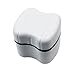 Denture Cup with Strainer,1 Box Denture Brush Retainer Case, Denture Case with Lid,Denture Bath Box for Cleaning, Store and Retrieve