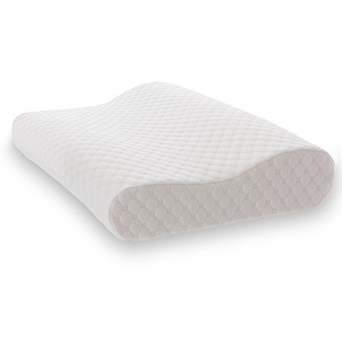 TAMPOR Memory Foam Contour Pillow, Standard, White