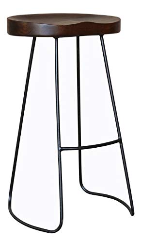 BP Industries 2-pack Gavin barstool, 17x12x30,chestnut