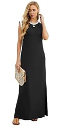 GRECERELLE Womens Summer Crew Neck Casual Loose