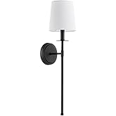 Quorum 514-1-69 Transitional One Light Wall Mount in Black Finish,