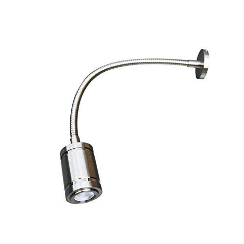 lighteu 12V/24V 1.5W Gooseneck LED Reading Light F1-Long Red/White Light with Push Lens Switch Especially for Boat and Yacht — image 1