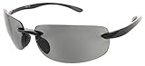 Fiore Island Life Stylish Rimless Sunglasses for Men and Women - Available in Polarized and Non-Polarized (Black - Non-Polarized)