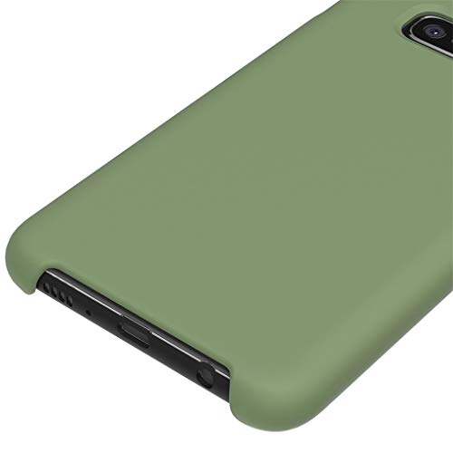 Bokoo Protect Case for Samsung Galaxy S10 6.1 inch Ultra-Thin Silicone Leather Soft Case Cover (Army Green) - Thumbnail 2