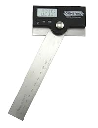 General Tools 1702 (Acero Inoxidable, brazo articulado Transportador de ángulos digital