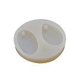 Lychee Ellipse Teardrop Silicone Mold with Hole DIY Pendant Charm Necklace Handmade Gifts