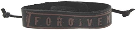 Bob Siemon "Forgiven" Leather Bracelet with Adjustable Cord