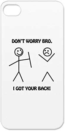 Stick Figure Cartoon Funny Humor I Got Your Back Funny Don T Worry Bro Satire White Tpu I Got Your Back Case Cover For Iphone 5s Amazon Ca Cell Phones Accessories
