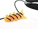 Fashion Silicone Fish Bone Earphone Cable Cord Winder Wrap for Iphone,ipod, Mp3, Mp4 Player Fishbone Headphone Holder - 7 Pack