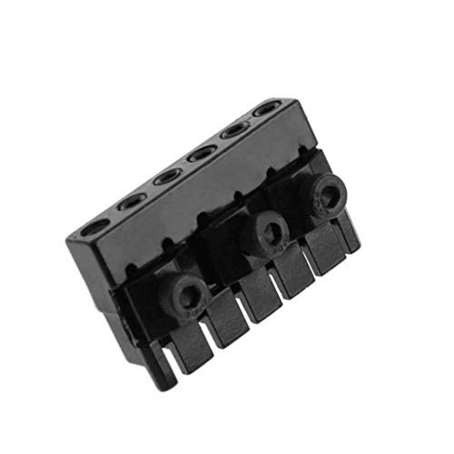 difcuyg5Ozw 6 String Headless Guitar Tailpiece Saddle Tremolo Bridge Set Screws Wrenches Music Instrument Accessories - Black