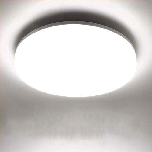 ankishi plafon led de techo 48w lamparas de techo habitacion 6000k blanco frio plafon de techo redondo luz para cocina sala de estar dormitorio