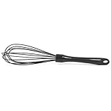 Natural Home Molded Bamboo Silicone Whisk, 10-Inch, Charcoal