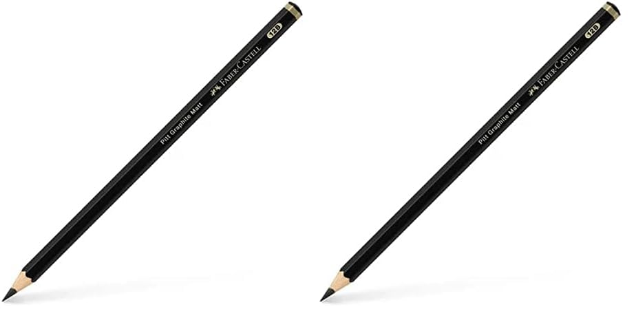Faber-Castell Art & Graphic Pitt Graphite Matt Pencil, Matt Graphite, 12B, For Art, Craft, Drawing, Sketching, Home, School, University, Colouring (Pack of 2)