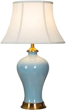 American Ceramic Study Desk Lamp Living Room Bedside Lamp Bedroom Decoration Table Lamp (Color : B-38 * 65cm)