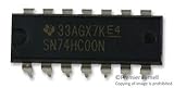 TEXAS INSTRUMENTS SN74HC00N IC, QUAD NAND GATE, 2I/P, DIP-14 (5 pieces)