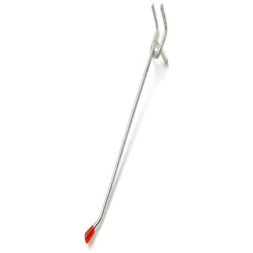 Merriway BH04850 (10 Pcs) Single Pegboard Hook 225 mm Heavy Duty to Fit 25 mm Pegboard - Pack of 10 Pieces