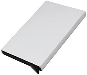 ILYPRO Card Organiser RFID Blocking Automatic Pop-up Business &amp; Credit Card Case Holder Creative Aluminium Privacy Protection Storage box Silver