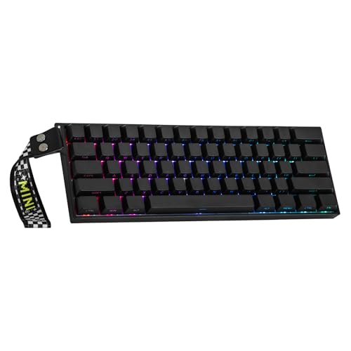 MechLands Aula Mini60 HE PRO Wireless Hall Effect Keyboard, 4000mAh, SOCD & DKS, Magnetic Gaming Keyboard with Fast Trigger, Adjustable Actuation, 8K Polling, RGB Backlit, Sound Dampening (Black)