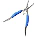 ROSE KULI Stainless Steel Multi Purpose Fishing Pliers with Sheath Cutter Saw Knife, Blue