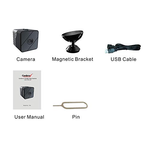Mini Spy Camera Hidden Camera Conbrov HD33 1080P Indoor Home Security Camera Nanny Cam Built-in Battery Motion Detection Night Vision Home Office