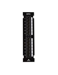 Cable Matters UL - Panel de conexiones vertical con soporte 89D (12 puertos Cat6, Cat 6)