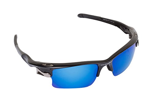 New SEEK Replacement Lenses Oakley FAST JACKET XL Asian Fit Polarized Blue Mirror