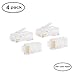 Dingsun RJ45 Coupler, Ethernet Extender for Cat7/Cat6/Cat5e/Cat5 Female to Female Ethernet Coupler Connector(Black, 2Pack)