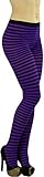 ToBeInStyle Womens Colorful Opaque Striped Tights