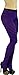 ToBeInStyle Womens Colorful Opaque Striped Tights Pantyhose Stocking Hosiery - Black/Purple - One Size