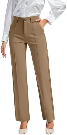 high waisted belted dress pants High-Waist Belted Trousers, Black S