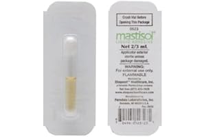 FERNDALE LABORATORIES Mastisol Liquid Medical Adhesive - Long-Lasting Non-Water Soluble Skin Bond for Dressings, Tapes, & Devices, Latex-Free, CHG-Compatible - 2/3 mL Vial - 1 Count