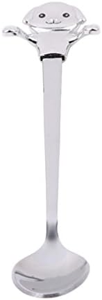 SONGLIN Stainless Steel Coffee Spoon Cartoon Cute Creative Tea Hanging Cup Upscale Dinnerware Flatware Teaspoon Drinking Tools Kitchen Gadget Party Supplies, Short Small Dog