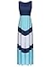 Sherosa Women's Sexy Ethnic Style Sleeveless Floral Print Bohemian Tank Dresses Geometric Party Evening Long Maxi Dresses (S, 1# Blue)