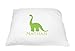 Personalized Kid's Dino Pillowcase Microfiber Polyester 20 by 30 Inches, Dino Pillow Case for Dinosaur Kids Room, Dino Room Décor, Kids Pillow for Boys, Toddler Pillow Cover for Dino Bedding