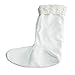 ANZERMIX® Women's Fleece Cable Knitted Liners Rain Boot Socks (M, White)