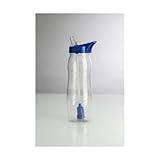 WaterU FreshSip Filtered Water Bottle, Blue/Clear
