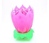 Liroyal 2 Pcs Pink Happy Birthday Candles - Color may vary