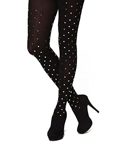 Gold Polka Dot Tights - Superb Quality 