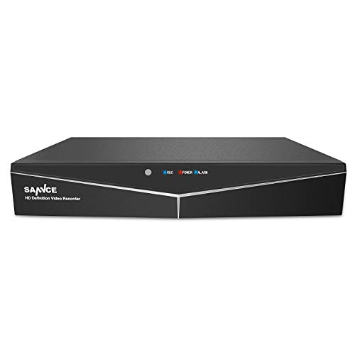 SANNCE 5-in-1 CCTV DVR Security System 8 Channel with 1TB Hard Disk Drive, Playback, USB Backup, Email Alert Function Included