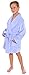 Simplicity Girl's Soft Plush Bathrobe Robe with Long Sleeve, Pockets, Purple, L