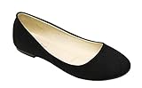 Bella Marie Stacy-12 Women's Round Toe Slip On Ballet Flat Shoes