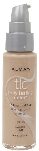 Almay TLC Truly Lasting Color 16 Hour Makeup, Naked 03 [160] 1 oz (Pack of 2)