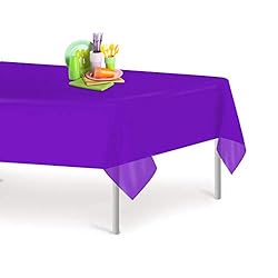 Purple 1 Pack Premium Disposable Plastic Tablecloth