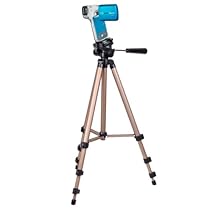 Portable Aluminium DURAGADGET Professional Quality Portable Anti Shake Adjustable Tripod with Non-Slip Rubber Feet for Panasonic v210 ,Panasonic V700