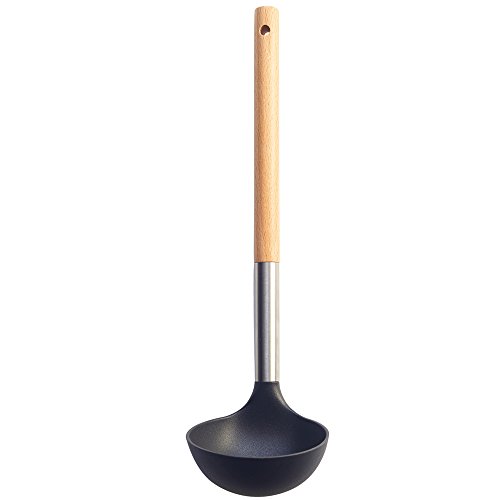 Typhoon Living Nylon And Beechwood Ladle, Durable Wooden Handle, Won't