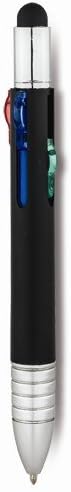 Monteverde S-107 5-in-1 Ballpoint Pen with Stylus, Black, 2pk-MV45011