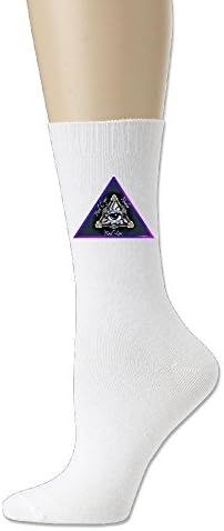 All Seeing Eye Masonic Style Thick Padded Walking Socks, Crew Socks,Medium