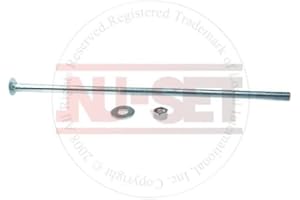 NU-Set Lock | 3/8" by 14" Steel Carriage Bolt | Zinc Plated Carriage Bolt for Corrosion Resistance | Home Improvement & Door Hardware