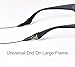 Cablz Zipz Adjustable Eyewear Retainer | Adjustable, Lightweight, Low Profile, Off-The-Neck Eyewear Retainer Strap | Black | 14