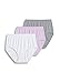 Jockey Women's Underwear Comfies Microfiber Brief - 3 Pack, White/Pink Pearl/Grey, 7